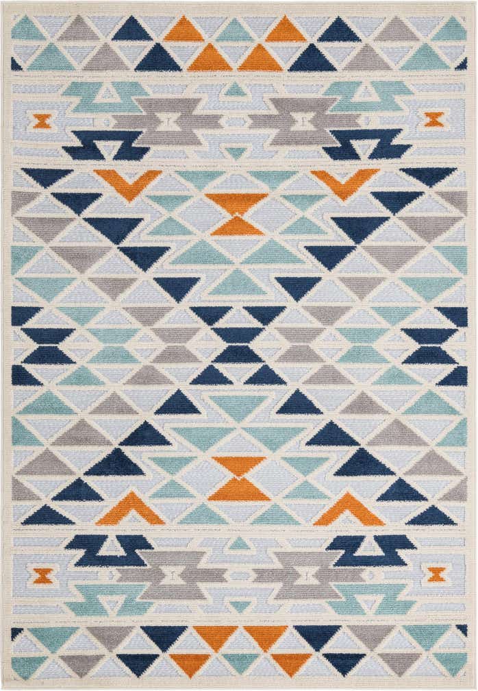 5' 3 x 8' Easy-Clean Aruba Indoor / Outdoor Rug