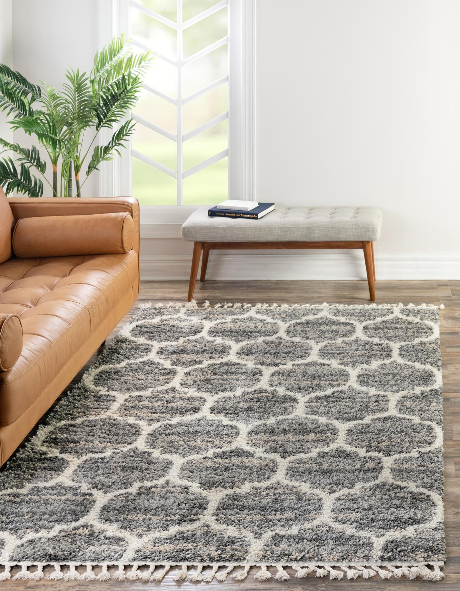 Gray Athena Shag Rug
