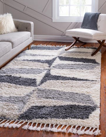 Gray Athena Shag Rug