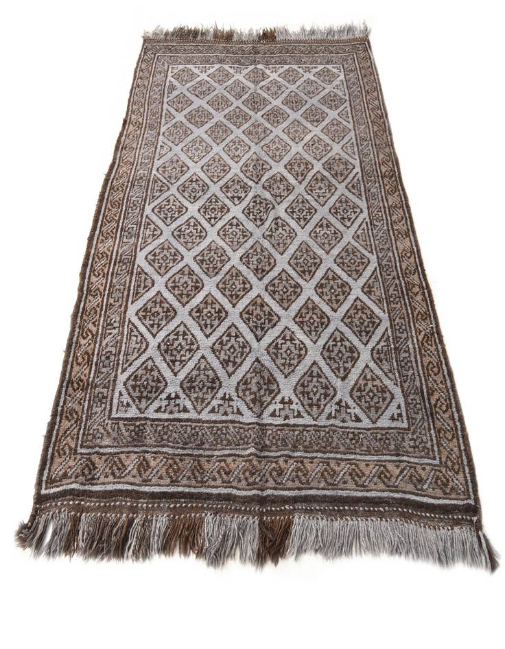 Detail image of 5' 1 x 8' 2  Hand Knotted Balouch Wool Rug