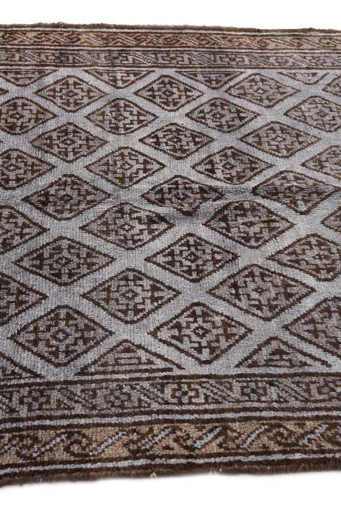 5' 1 x 8' 2 Hand Knotted Balouch Wool Rug