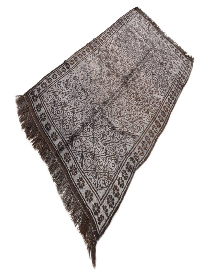 Detail image of 4' 2 x 7' 8  Hand Knotted Balouch Wool Rug