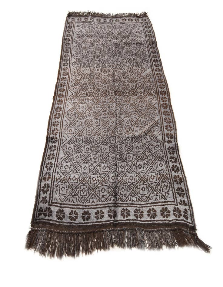 Detail image of 4' 2 x 7' 8  Hand Knotted Balouch Wool Rug