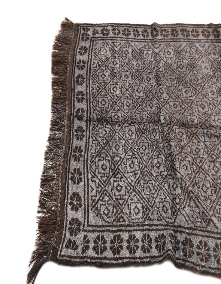 Detail image of 4' 2 x 7' 8  Hand Knotted Balouch Wool Rug