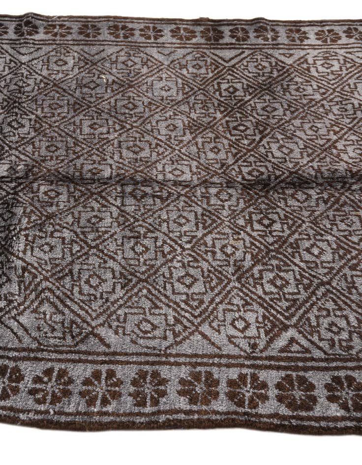 Detail image of 4' 2 x 7' 8  Hand Knotted Balouch Wool Rug