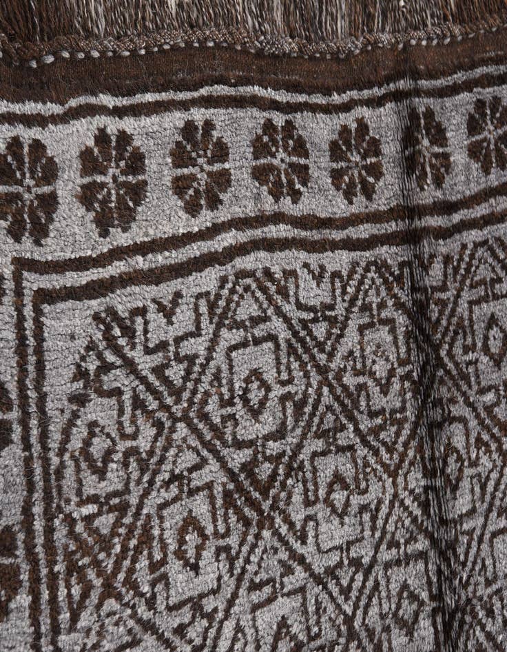 Detail image of 4' 2 x 7' 8  Hand Knotted Balouch Wool Rug