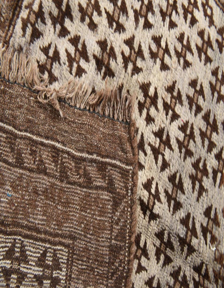 Detail image of 3' 5 x 4' 10  Hand Knotted Balouch Wool Rug
