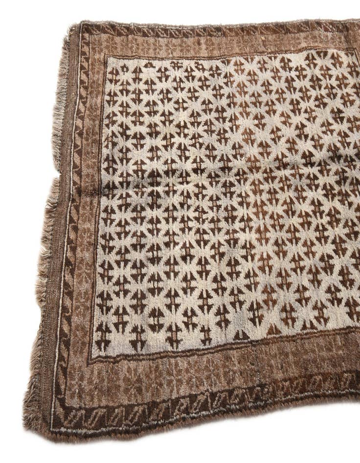 Detail image of 3' 5 x 4' 10  Hand Knotted Balouch Wool Rug