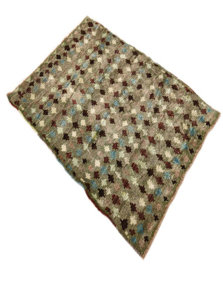 Detail image of 3' x 4' 7  Hand Knotted Balouch Wool Rug