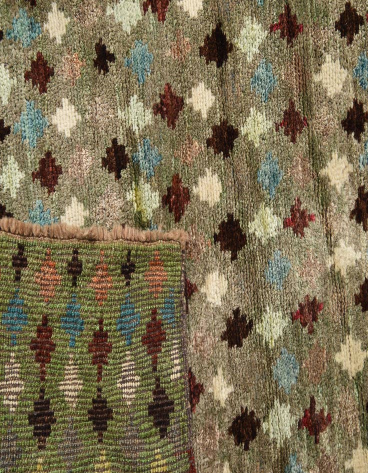 Detail image of 3' x 4' 7  Hand Knotted Balouch Wool Rug