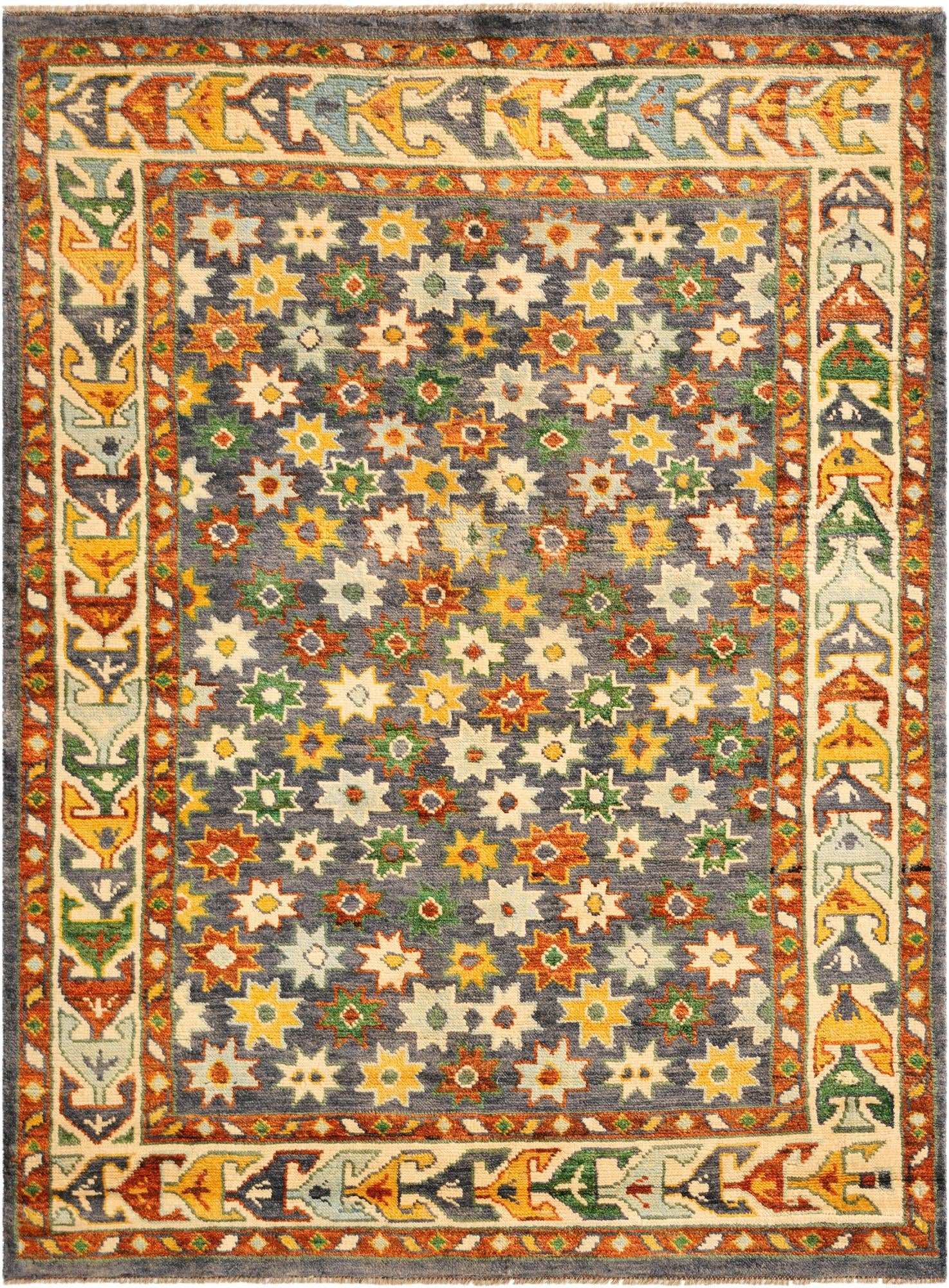 5' 3 x 7' 2 Hand Knotted Balouch Wool Rug