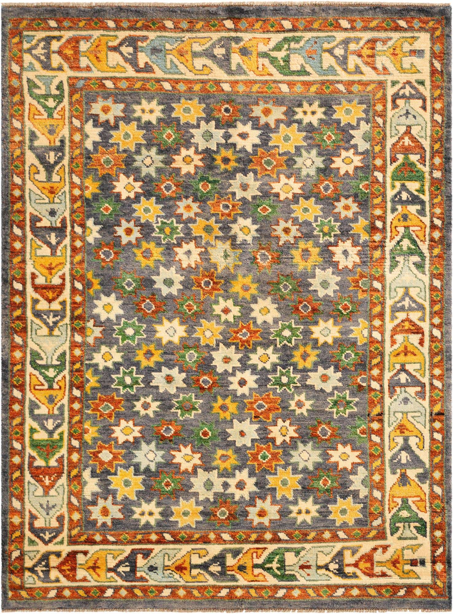 5' 3 x 7' 2 Hand Knotted Balouch Wool Rug