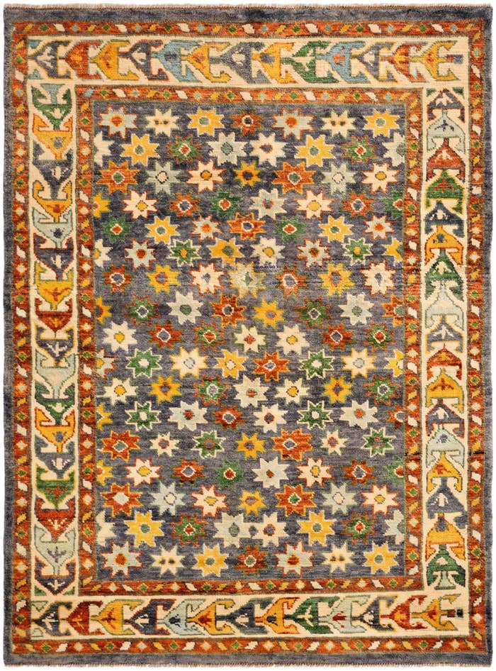 Detail image of 5' 3 x 7' 2 Hand Knotted Balouch Wool Rug