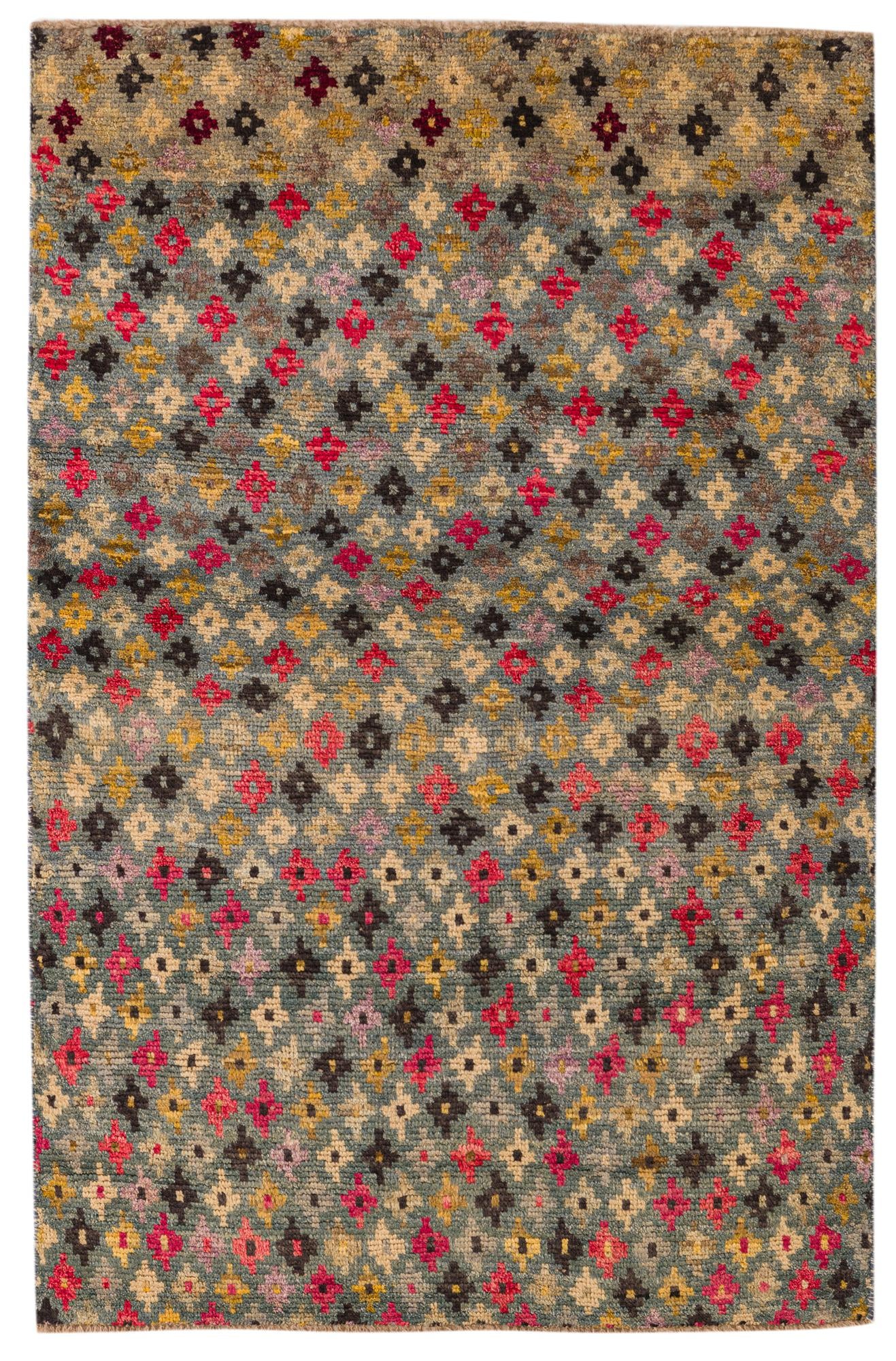 4' 1 x 6' 2 Hand Knotted Balouch Wool Rug
