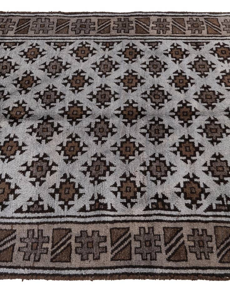 Detail image of 4' 3 x 6' 2 Hand Knotted Balouch Persian Wool Rug