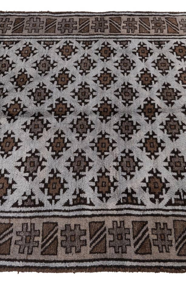 Detail image of 4' 3 x 6' 2 Hand Knotted Balouch Persian Wool Rug