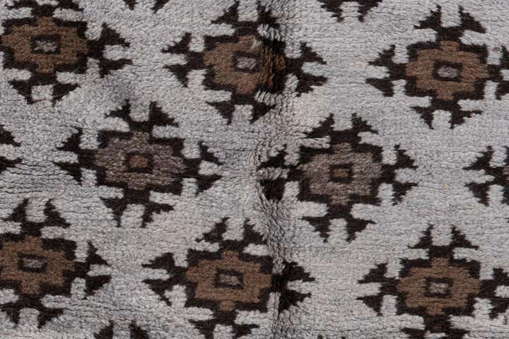 4' 3 x 6' 2 Hand Knotted Balouch Persian Wool Rug