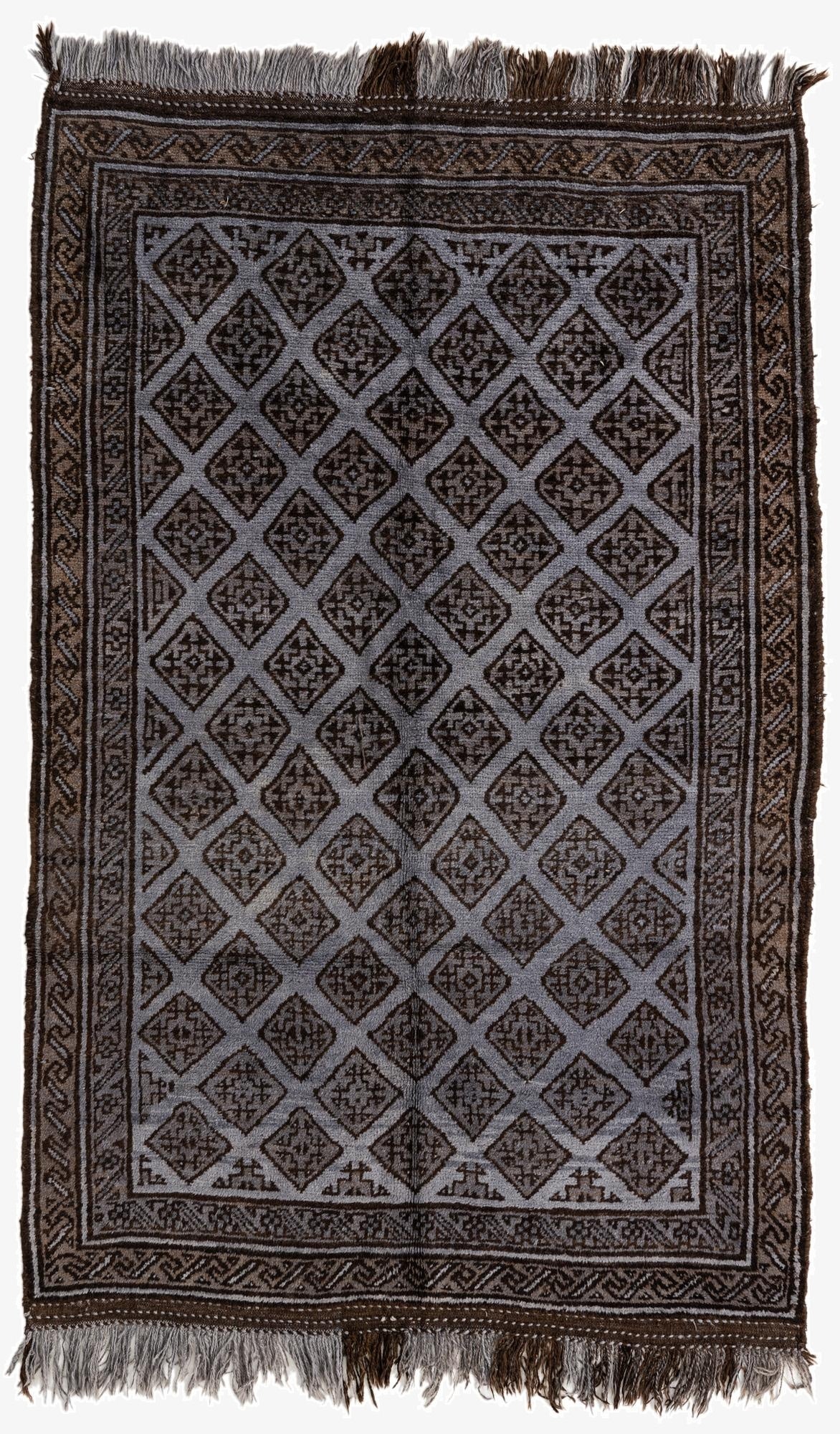 5' 1 x 8' 2  Hand Knotted Balouch Wool Rug