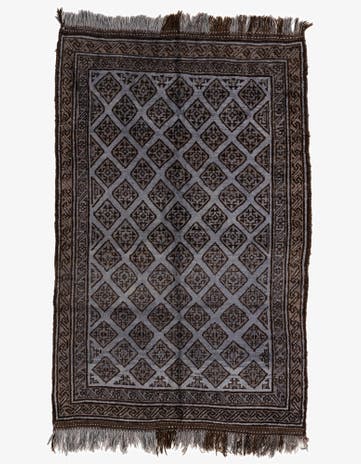 5' 1 x 8' 2 Hand Knotted Balouch Wool Rug