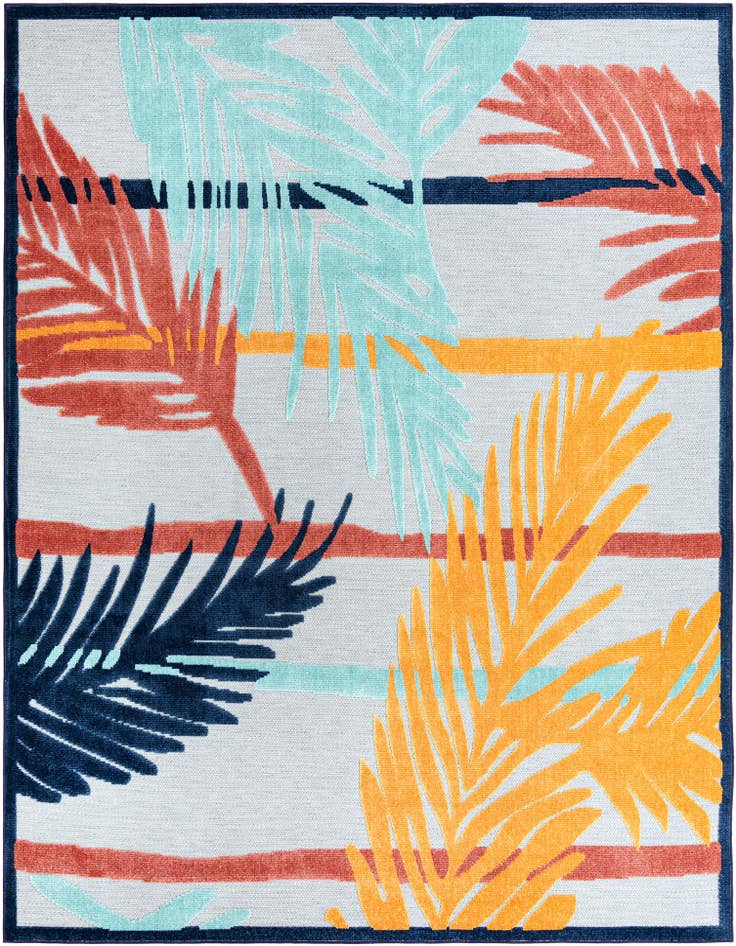 Detail image of 9' x 12' Easy-Clean Belize Indoor / Outdoor Rug