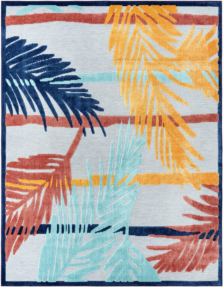 Detail image of 7' 10 x 10' Easy-Clean Belize Indoor / Outdoor Rug