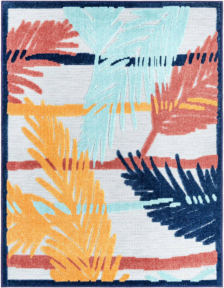 Detail image of 4' x 6' Easy-Clean Belize Indoor / Outdoor Rug