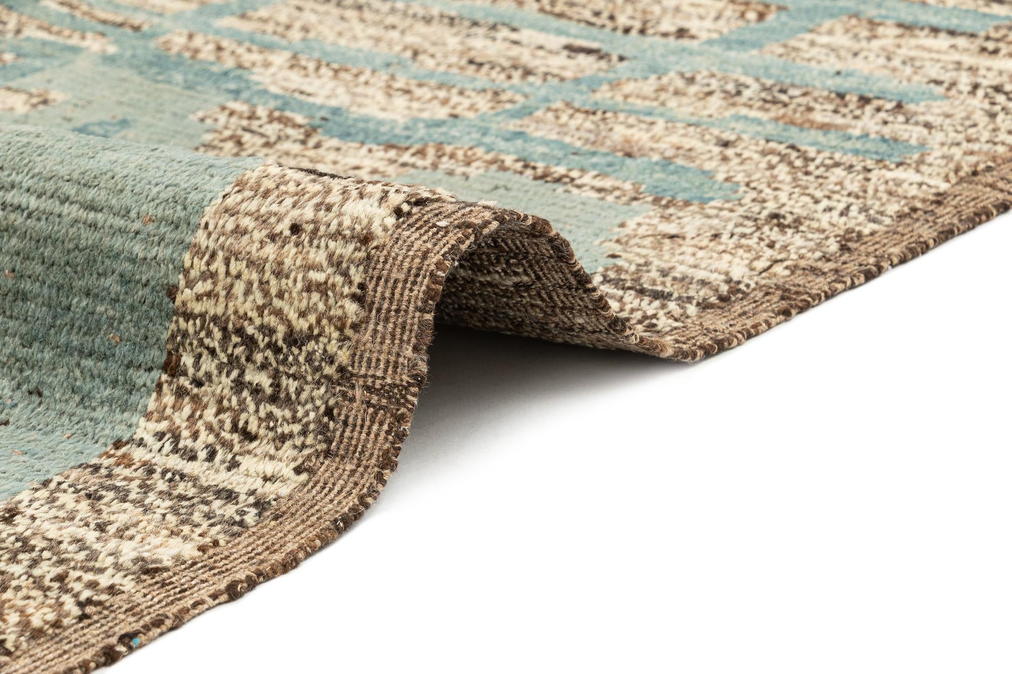 9' 4 x 12' 2 Hand Knotted Beni Marok Rug