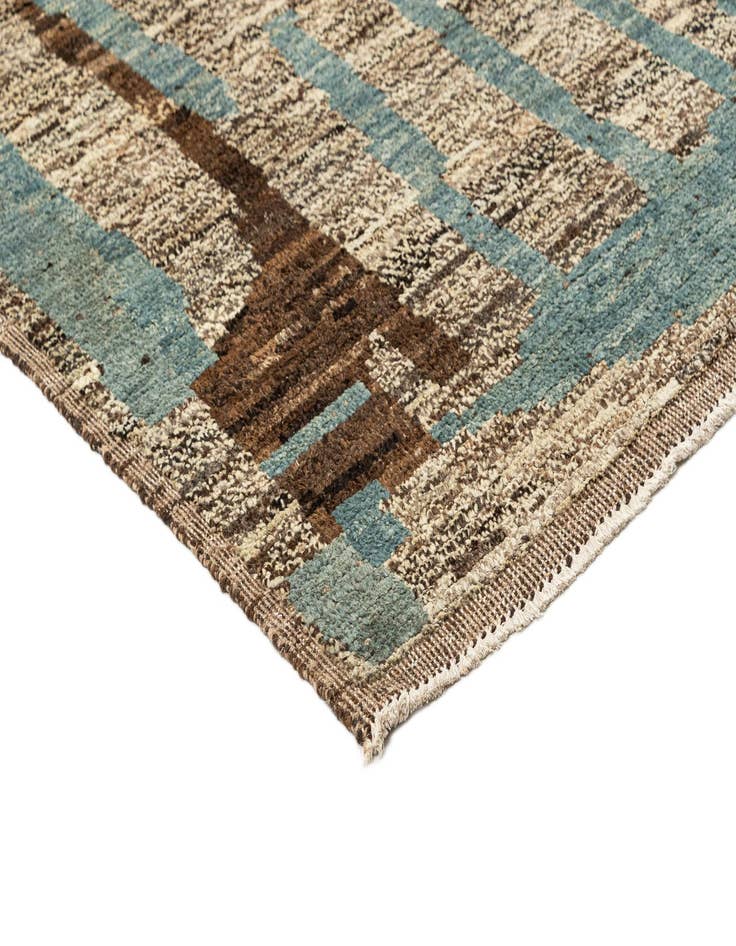 Detail image of 9' 4 x 12' 2  Hand Knotted Beni Marok Rug