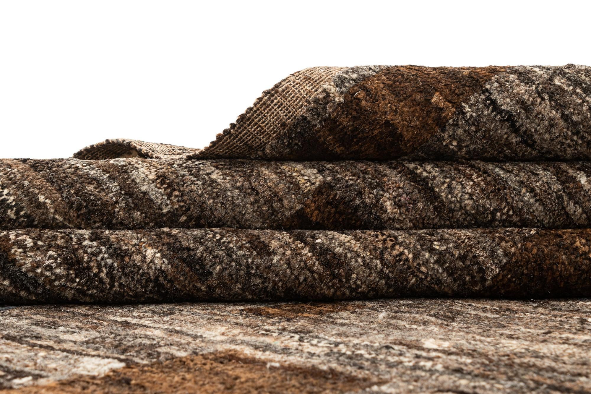 8' 2 x 10' 5 Hand Knotted Beni Marok Rug
