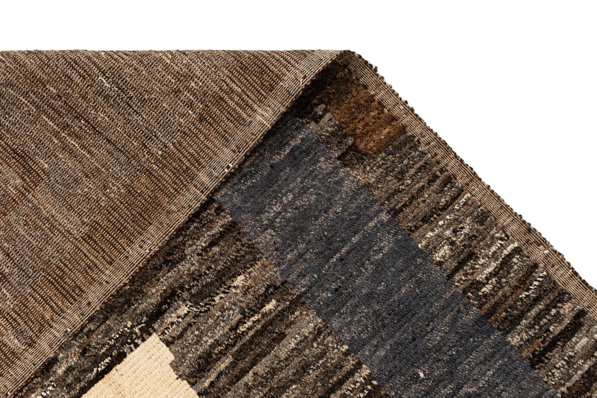 8' 2 x 10' 5 Hand Knotted Beni Marok Rug