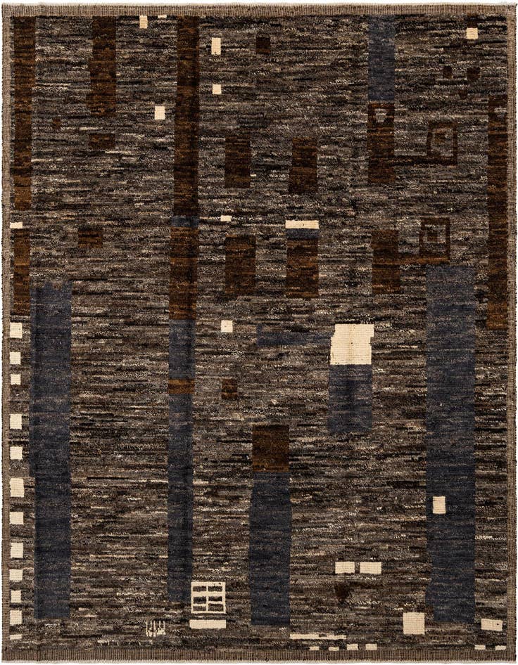 Detail image of 8' 2 x 10' 5 Hand Knotted Beni Marok Rug