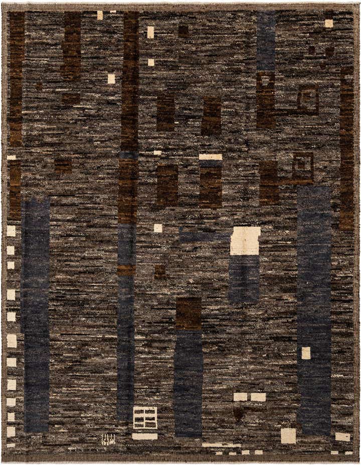 8' 2 x 10' 5 Hand Knotted Beni Marok Rug
