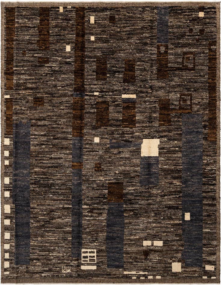 Detail image of 8' 2 x 10' 5 Hand Knotted Beni Marok Rug