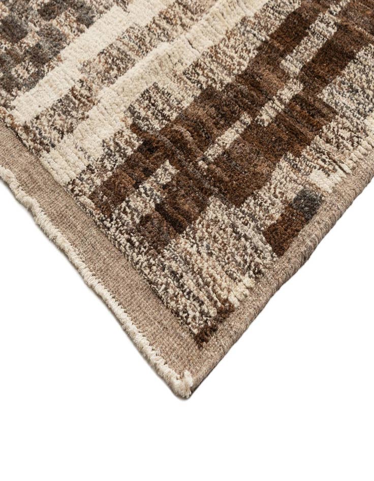 Detail image of 12' 5 x 15' 1  Hand Knotted Beni Marok Rug