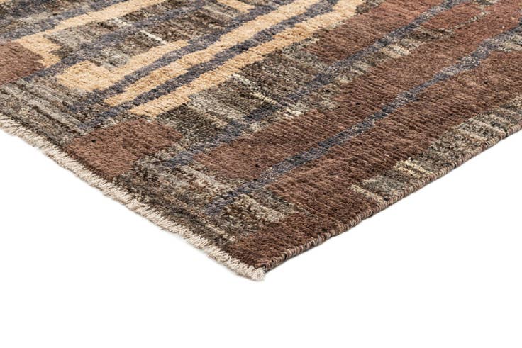 Detail image of 9' 1 x 11' 11 Hand Knotted Beni Marok Rug