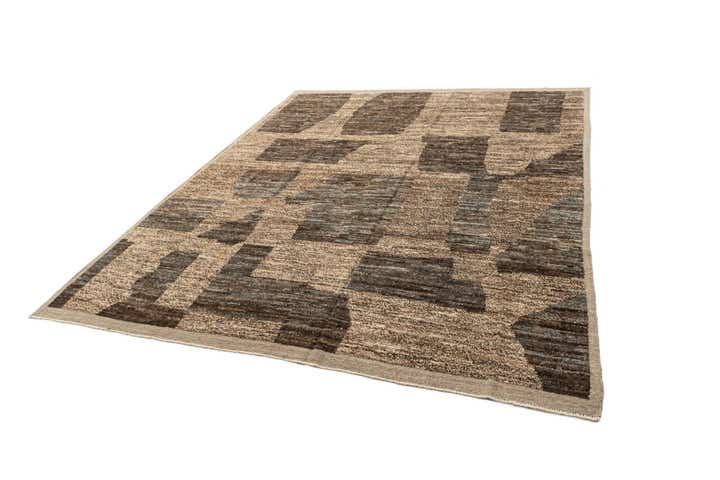 9' 3 x 11' 8 Hand Knotted Beni Marok Rug