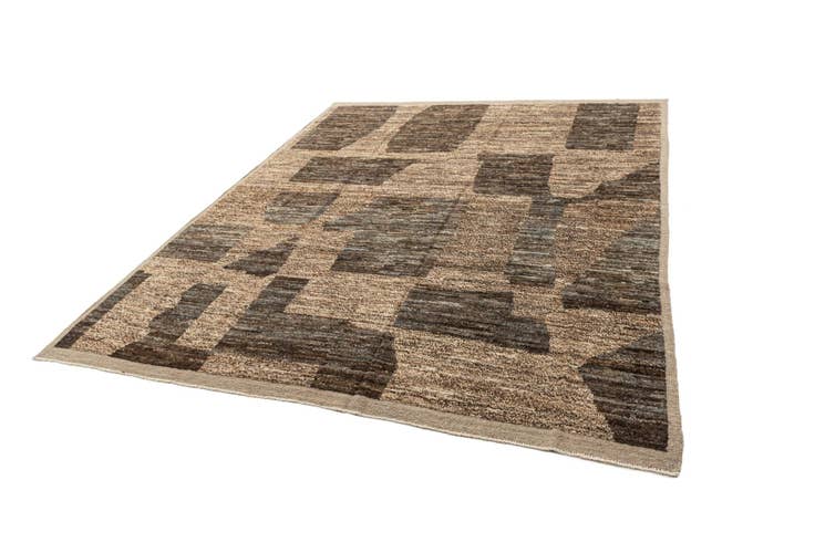 Detail image of 9' 3 x 11' 8 Hand Knotted Beni Marok Rug