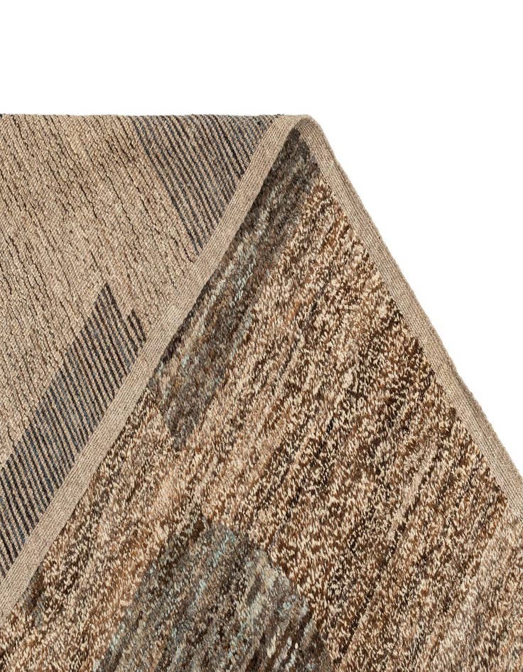 Detail image of 9' 3 x 11' 8 Hand Knotted Beni Marok Rug