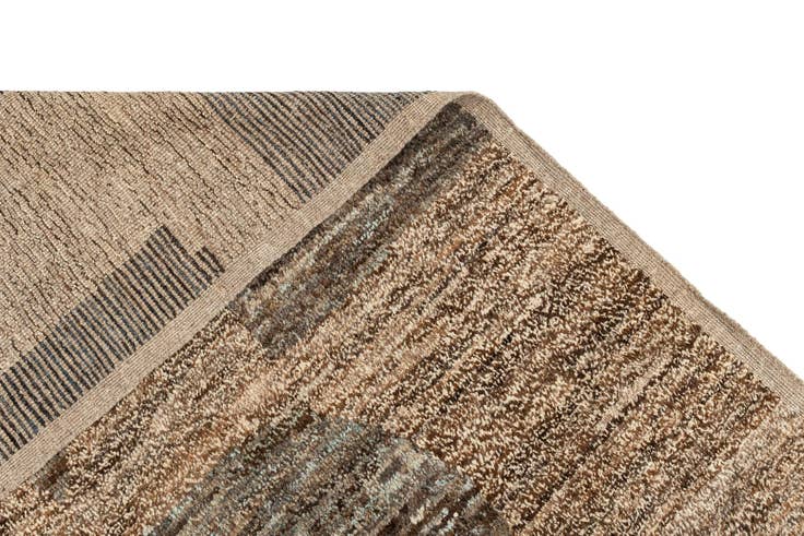 Detail image of 9' 3 x 11' 8 Hand Knotted Beni Marok Rug