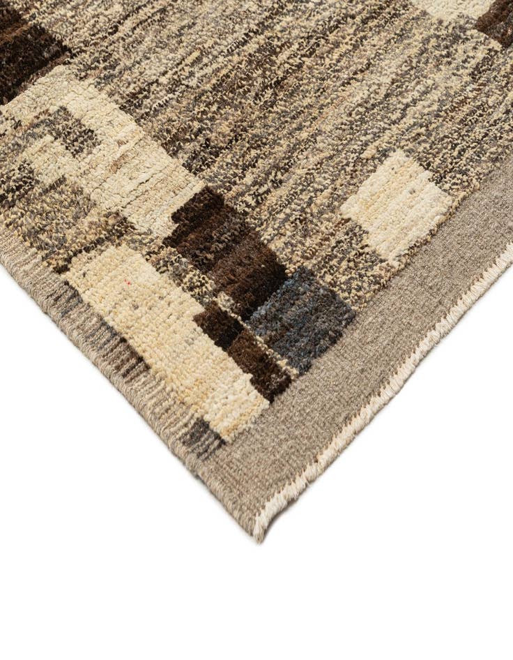 Detail image of 8' 11 x 12' 6  Hand Knotted Beni Marok Rug