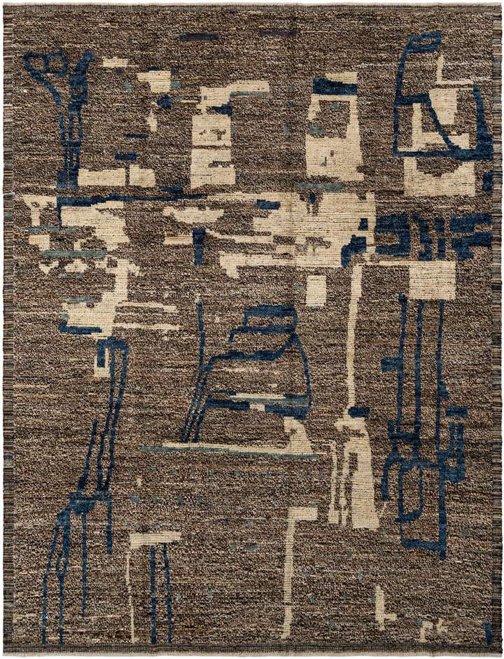 9' 5 x 12' 3 Hand Knotted Beni Marok Rug