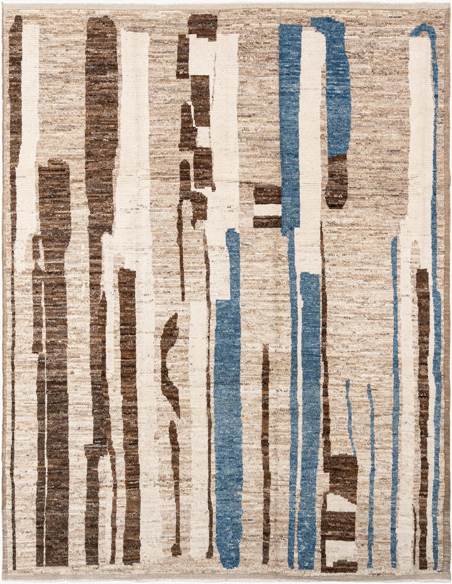 9' 3 x 12' Hand Knotted Beni Marok Rug