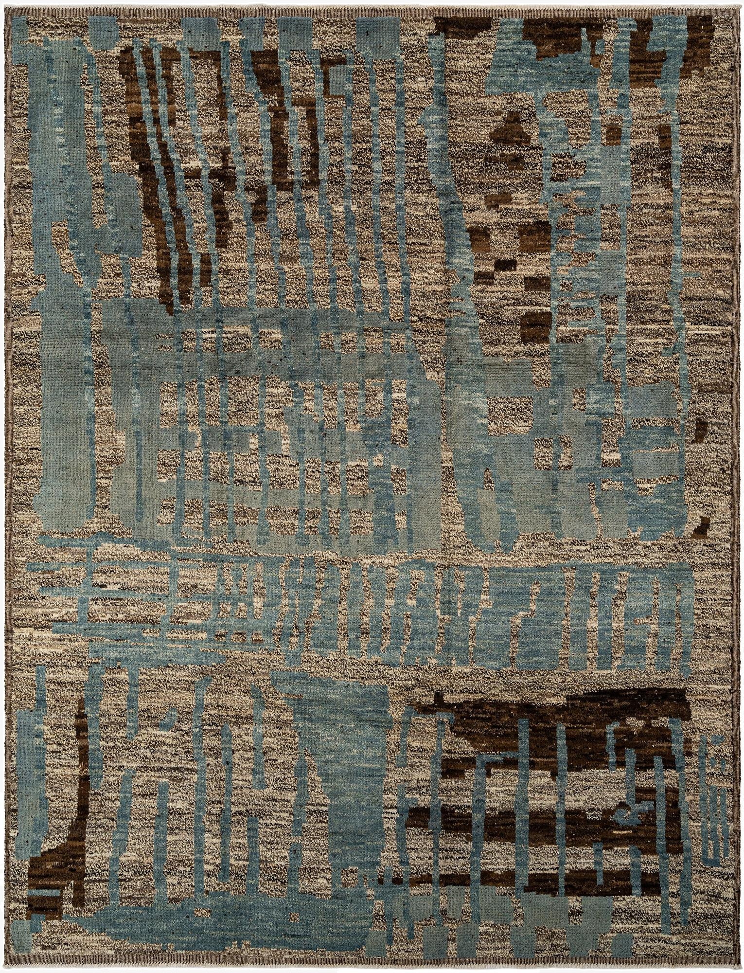 9' 4 x 12' 2  Hand Knotted Beni Marok Rug