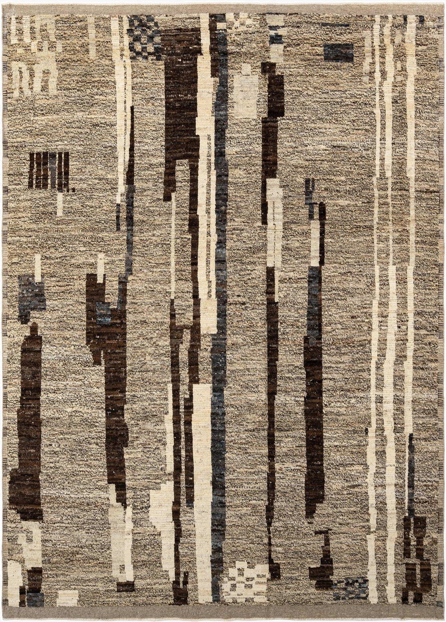 8' 11 x 12' 6 Hand Knotted Beni Marok Rug