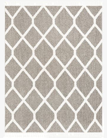 Gray Boho Rug