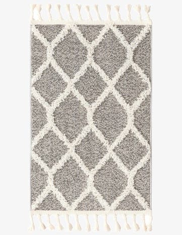 Gray Boho Rug