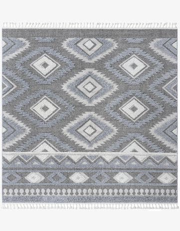 Gray Boho Rug