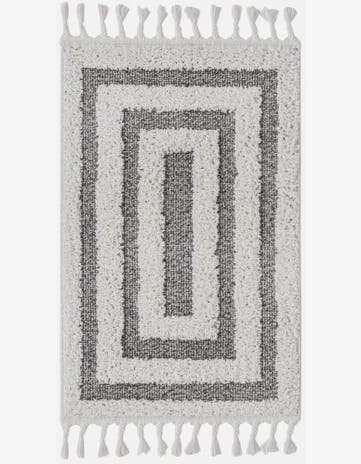 Gray Boho Rug