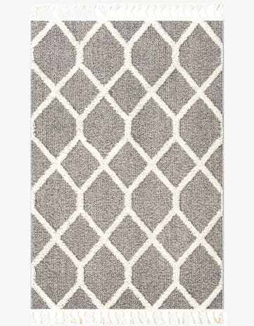 Gray Boho Rug