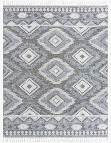 Gray Boho Rug
